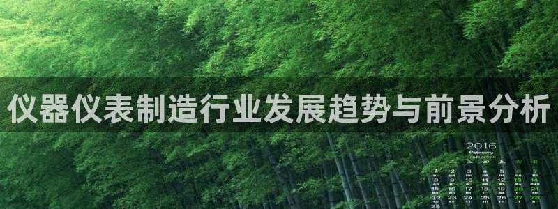 星欧娱乐最建议买吗：仪器仪表制造行业发展趋势与前景分析