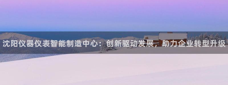 星欧娱乐官网在线登录入口：沈阳仪器仪表智能制造中心：创新驱动