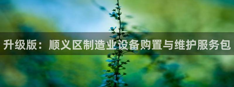 星欧娱乐登录网页版登录：升级版：顺义区制造业设备购置与维护服