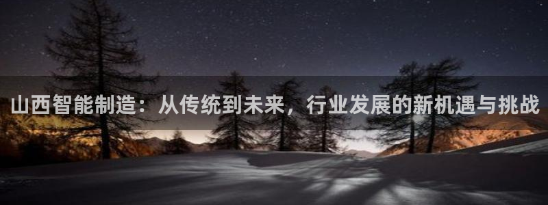 星欧娱乐还能玩吗：山西智能制造：从传统到未来，行业发展的新机