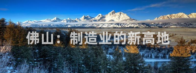 星欧娱乐登录后怎么登录：佛山：制造业的新高地