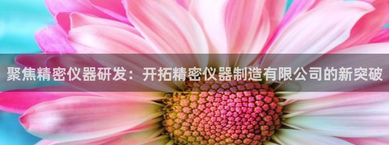 星欧娱乐开户：聚焦精密仪器研发：开拓精密仪器制造有限公司的新