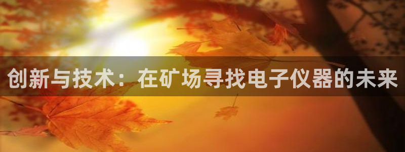 欧乐星城娱乐的介绍：创新与技术：在矿场寻找电子仪器的未来