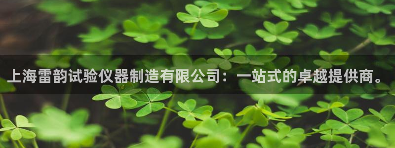 星欧娱乐平台下载：上海雷韵试验仪器制造有限公司：一站式的卓越