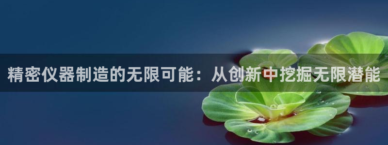 星欧娱乐平台：精密仪器制造的无限可能：从创新中挖掘无限潜能