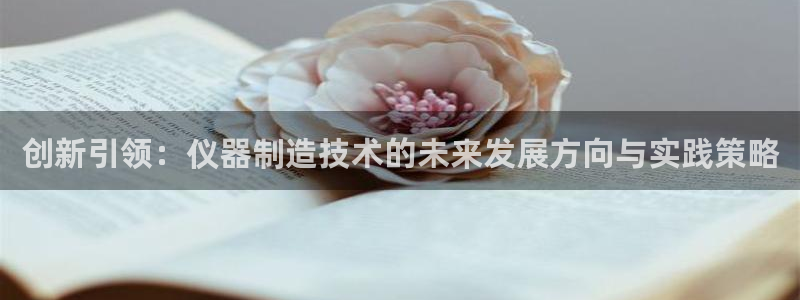 欧星娱乐官网：创新引领：仪器制造技术的未来发展方向与实践策略