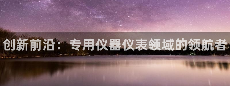 菲律宾亚星国际娱乐欧博：创新前沿：专用仪器仪表领域的领航者