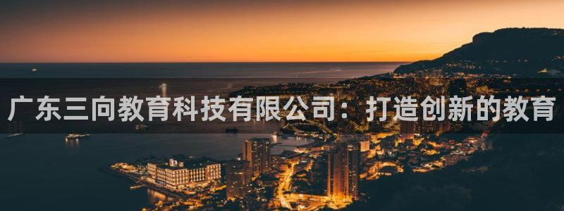 星欧娱乐伐官网注册：广东三向教育科技有限公司：打造创新的教育